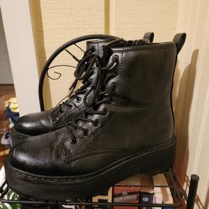 Platform Lace Up Combat Boots